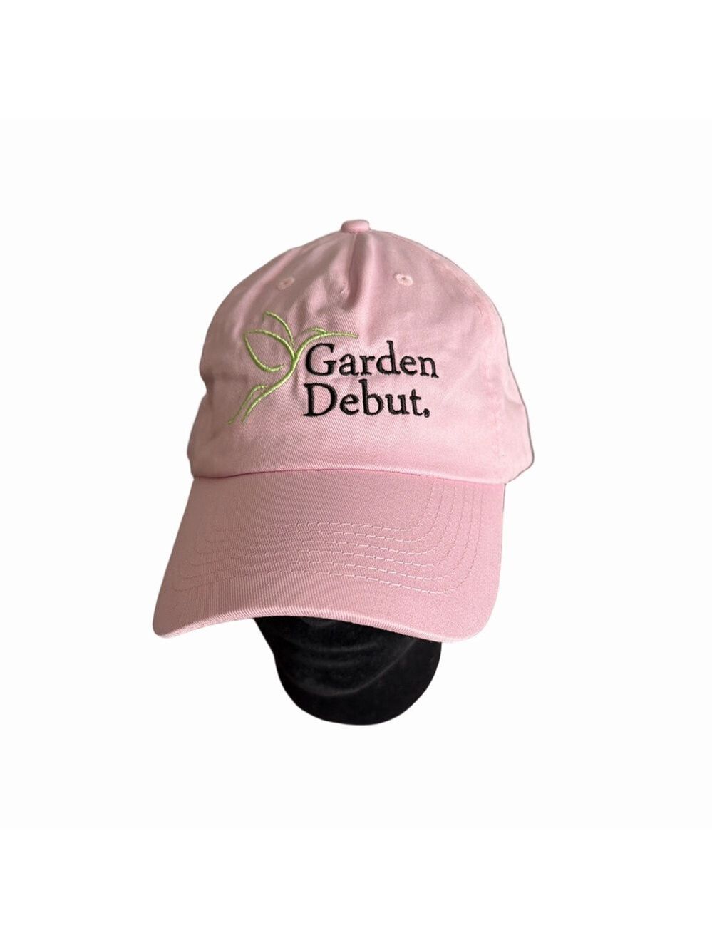 Pink Embroidered Garden Debut Baseball Cap. - Picture 1 of 3